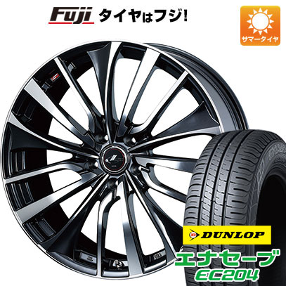 【新品国産5穴114.3車】 夏タイヤ ホイール4本セット 225/50R18 ダンロップ エナセーブ EC204 ウェッズ レオニス VT 18インチ :fuji 1301 136604 25554 25554:フジ スペシャルセレクション