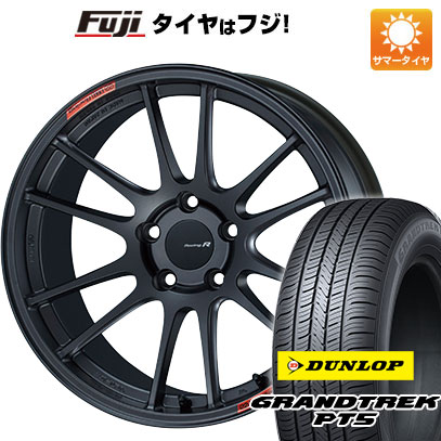 【新品国産5穴114.3車】 夏タイヤ ホイール４本セット 225/60R18 ダンロップ グラントレック PT5 エンケイ GTC01 RR 18インチ :fuji 1341 150805 40821 40821:フジ スペシャルセレクション