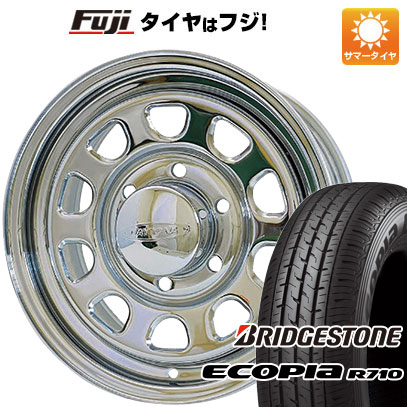 【新品】ハイエース200系 夏タイヤ ホイール4本セット 195/80R15 107/105N ブリヂストン エコピア R710 モリタ デイトナズ クローム 15インチ :fuji 2185 84911 30231 30231:フジ スペシャルセレクション