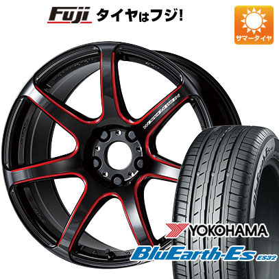 【新品国産5穴114.3車】 夏タイヤ ホイール4本セット 225/55R17 ヨコハマ ブルーアース ES32 ワーク エモーション T7R 17インチ :fuji 1861 142180 35482 35482:フジ スペシャルセレクション