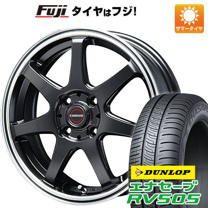 【新品 軽自動車】N-BOX タント ワゴンR 夏タイヤ ホイール4本セット 155/65R14 ダンロップ エナセーブ RV505 ブレスト ユーロマジック タイプS-07 14インチ