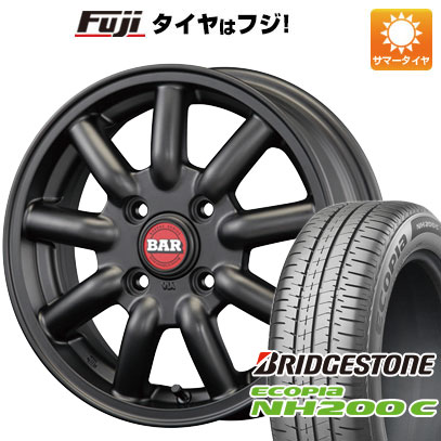 【新品 軽自動車】夏タイヤ ホイール4本セット 155/65R13 ブリヂストン エコピア NH200 C ファブレス ヴァローネ MC-9 13インチ｜fujidesignfurniture