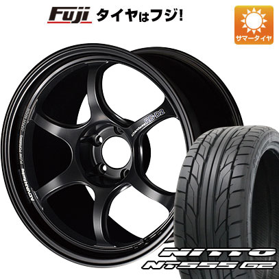 【パンク保証付き】【新品国産車用 5穴114.3車】 夏タイヤ ホイール４本セット 225/45R18 ニットー NT555 G2 ヨコハマ アドバンレーシング RG-DII 18インチ