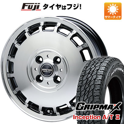 【新品 軽自動車】軽トラ 夏タイヤ ホイール4本セット 145R12C 80/78N グリップマックス インセプション A/TII RWL(限定) バーンズテック KTストリーム 12インチ｜fujidesignfurniture