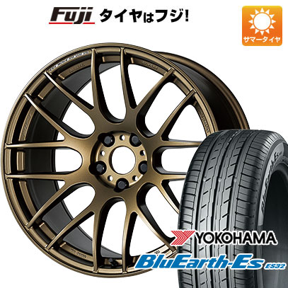 【新品国産4穴100車】 夏タイヤ ホイール4本セット 205/40R17 ヨコハマ ブルーアース ES32 ワーク エモーション M8R 17インチ :fuji 1668 142149 35473 35473:フジ スペシャルセレクション