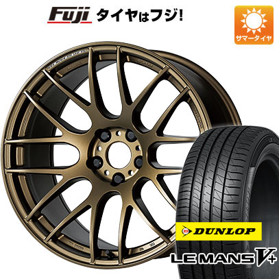 【新品国産5穴114.3車】 夏タイヤ ホイール4本セット 245/45R19 ダンロップ ルマン V+(ファイブプラス) ワーク エモーション M8R 19インチ :fuji 1141 141527 40712 40712:フジ スペシャルセレクション