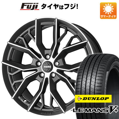 【新品国産5穴114.3車】 夏タイヤ ホイール4本セット 225/50R17 ダンロップ ルマン V+(ファイブプラス) モモ マッシモ 17インチ :fuji 1844 125472 40695 40695:フジ スペシャルセレクション