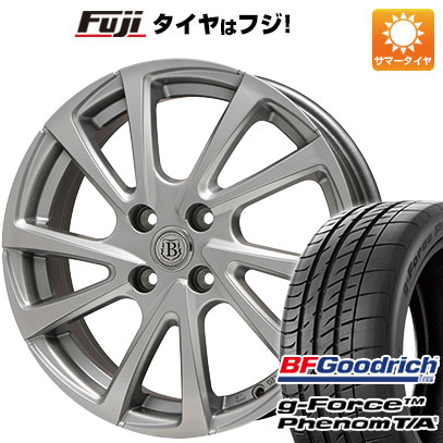 【新品国産5穴100車】 夏タイヤ ホイール4本セット 205/55R16 BFグッドリッチ(フジ専売) g-FORCE フェノム T/A ブランドル E04 16インチ｜fujidesignfurniture