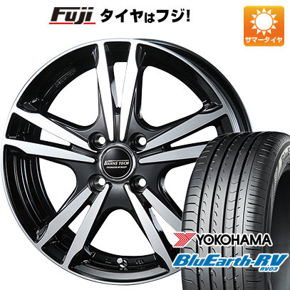 【パンク保証付】【新品国産4穴100車】 夏タイヤ ホイール4本セット 185/65R15 ヨコハマ ブルーアース RV 03 ブレスト バーンズテック ジゼリスFVP 15インチ :fuji 1921 126134 36889 36889:フジ スペシャルセレクション