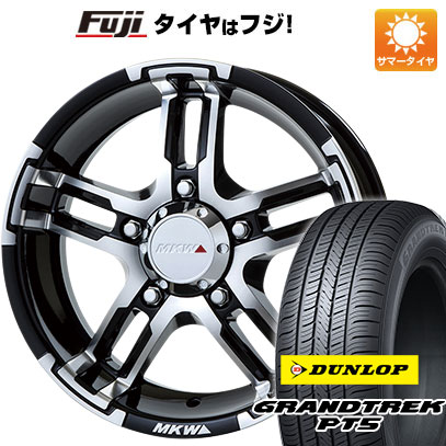 【新品】ジムニー 夏タイヤ ホイール4本セット 175/80R16 ダンロップ グラントレック PT5 MKW MK 55J 16インチ :fuji 16701 91408 40811 40811:フジ スペシャルセレクション