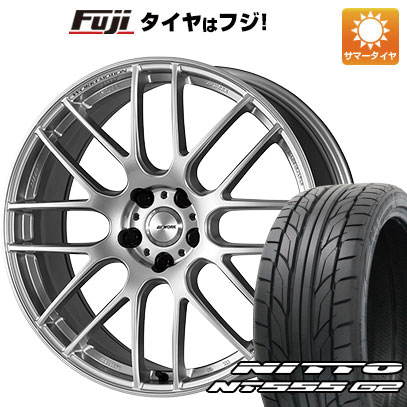 NT - 【はち切れる引き請ける付き添い人】【新品国産車用 5穴114.3車】 夏タイア 車輪４本仕掛ける 245/45R20 ニットー 555 G2 細工物 情感 M8R 20in 車、バイク、自転車-夏タイヤ、ホイールセット