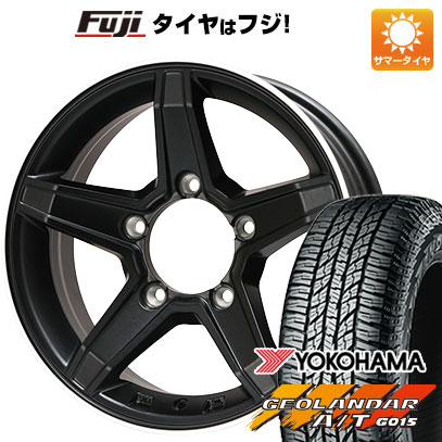 【新品】ジムニーシエラ 夏タイヤ ホイール4本セット 215/75R15 ヨコハマ ジオランダー A/T G015 OWL/RBL プレミックス エステラ 15インチ｜fujidesignfurniture