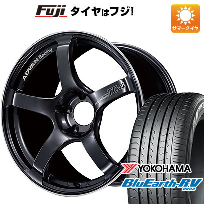 【パンク保証付】【新品国産5穴114.3車】 夏タイヤ ホイール4本セット 225/50R18 ヨコハマ ブルーアース RV 03 ヨコハマ アドバンレーシング TC4 18インチ :fuji 1301 101341 36869 36869:フジ スペシャルセレクション