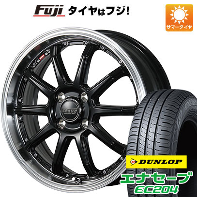 【新品国産4穴100車】 夏タイヤ ホイール4本セット 195/50R16 ダンロップ エナセーブ EC204 ブレスト バーンズテック S10-DP 16インチ