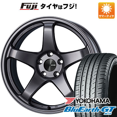 【新品国産5穴100車】 夏タイヤ ホイール４本セット 215/45R17 ヨコハマ ブルーアース GT AE51 エンケイ PF05 17インチ :fuji 1674 151021 28547 28547:フジ スペシャルセレクション