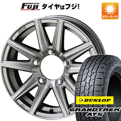 【新品】ジムニーシエラ 夏タイヤ ホイール4本セット 195/80R15 ダンロップ グラントレック AT5 共豊 ザインSS 15インチ :fuji 21161 135857 41041 41041:フジ スペシャルセレクション