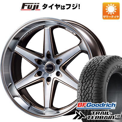 【新品国産車用 6穴139.7車】 夏タイヤ ホイール4本セット 285/45R22 BFグッドリッチ トレールテレーンT/A ORBL エムズスピード ジュノウ LC150 22インチ