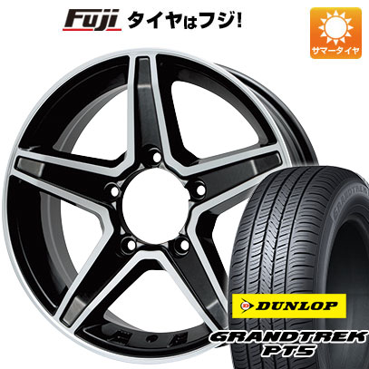 【新品】ジムニー 夏タイヤ ホイール4本セット 175/80R16 ダンロップ グラントレック PT5 プレミックス エステラ(マットブラックポリッシュ) 16インチ :fuji 16701 106732 40811 40811:フジ スペシャルセレクション