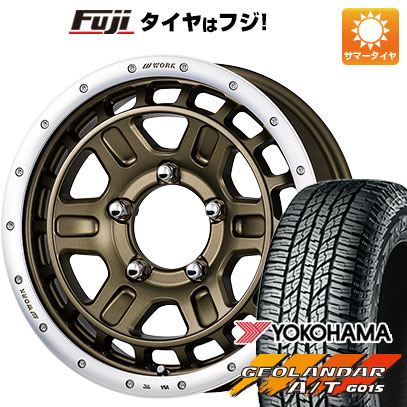 【新品】ジムニー 夏タイヤ ホイール４本セット 185/85R16 ヨコハマ ジオランダー A/T G015 WL/RBL ワーク クラッグ ティーグラビックII 16インチ :fuji 16701 141861 37521 37521:フジ スペシャルセレクション