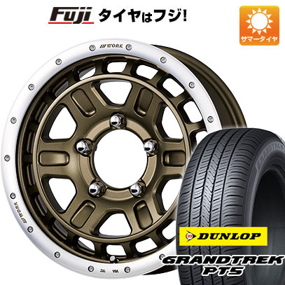 【新品】ジムニー 夏タイヤ ホイール4本セット 175/80R16 ダンロップ グラントレック PT5 ワーク クラッグ ティーグラビックII 16インチ :fuji 16701 141861 40811 40811:フジ スペシャルセレクション