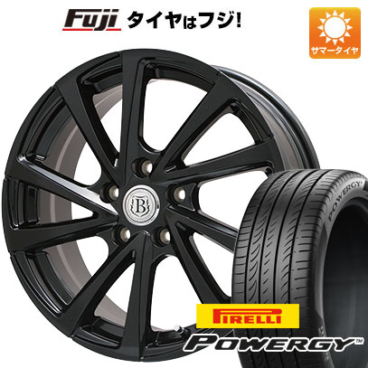 【新品国産5穴114.3車】 夏タイヤ ホイール4本セット 205/50R17 ピレリ パワジー ブランドル E04B 17インチ｜fujidesignfurniture