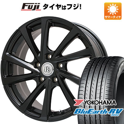 【パンク保証付】【新品国産5穴100車】 夏タイヤ ホイール4本セット 225/60R17 ヨコハマ ブルーアース RV-03 ブランドル E04B 17インチ｜fujidesignfurniture