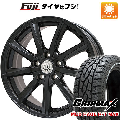 【新品】ノア/ヴォクシー専用 夏タイヤ ホイール4本セット 195/65R15 GRIPMAX マッドレイジR/T MAX RWL(限定) ブランドル E05B トヨタ用(平座) 15インチ :fuji 21081 103562 33232 33232:フジ スペシャルセレクション