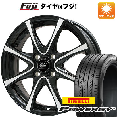 【新品】フリード 5穴/114 夏タイヤ ホイール4本セット 185/65R15 ピレリ パワジー プレミックス アマルフィV Jr(ブラックポリッシュ) 15インチ