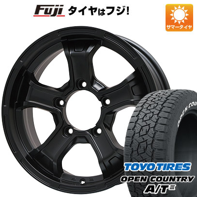 【新品】ジムニー 夏タイヤ ホイール４本セット 175/80R16 トーヨー オープンカントリー A/T III RWL/RBL ビッグウエイ B-MUD K(マットブラック) 16インチ｜fujidesignfurniture