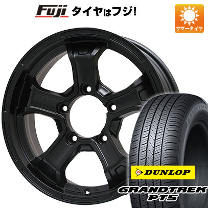 【新品】ジムニー 夏タイヤ ホイール4本セット 175/80R16 ダンロップ グラントレック PT5 ビッグウエイ B MUD K(マットブラック) 16インチ :fuji 16701 109242 40811 40811:フジ スペシャルセレクション