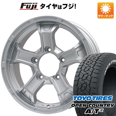 【新品】ジムニーシエラ 夏タイヤ ホイール４本セット 195/80R15 トーヨー オープンカントリー A/T III RWL/RBL ビッグウエイ B MUD K(シルバー) 15インチ :fuji 21161 109247 42836 42836:フジ スペシャルセレクション