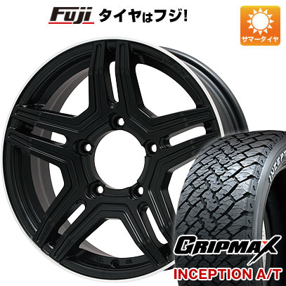 新品 ジムニーシエラ 夏タイヤ ホイール4本セット 225/70R16 インセプション A/T RWL(限定) プレミックス グラバス-Jr(マットブラック/リムポリッシュ) 16インチ｜fujidesignfurniture