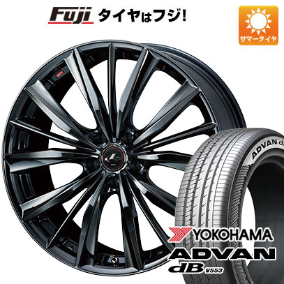 【新品】60系プリウス 夏タイヤ ホイール４本セット 195/60R17 ヨコハマ アドバン dB V553 ウェッズ レオニス VX 17インチ :fuji 28301 136557 43304 43304:フジ スペシャルセレクション