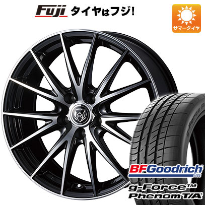 【新品国産5穴114.3車】 夏タイヤ ホイール４本セット 215/55R17 BFグッドリッチ(フジ専売) g-FORCE フェノム T/A ウェッズ ライツレー VS 17インチ｜fujidesignfurniture