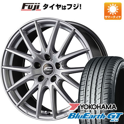 【新品国産5穴114.3車】 夏タイヤ ホイール4本セット 215/55R17 ヨコハマ ブルーアース GT AE51 MID シュナイダー SQ27 17インチ :fuji 1841 126024 28555 28555:フジ スペシャルセレクション