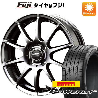 【新品国産4穴100車】 夏タイヤ ホイール４本セット 195/55R15 ピレリ パワジー MID シュナイダー スタッグ メタリックグレー 15インチ :fuji 1848 125980 37000 37000:フジ スペシャルセレクション