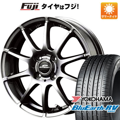 【パンク保証付】【新品国産4穴100車】 夏タイヤ ホイール4本セット 185/60R15 ヨコハマ ブルーアース RV-03 MID シュナイダー スタッグ 15インチ｜fujidesignfurniture