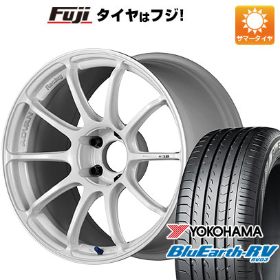 【パンク保証付】新品国産車用 5穴114.3車 夏タイヤ ホイール4本セット 225/50R18 ヨコハマ ブルーアース RV-03 ヨコハマ アドバンレーシング RSIII 18インチ