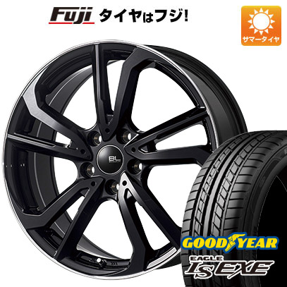 【新品国産5穴114.3車】 夏タイヤ ホイール4本セット 215/55R17 グッドイヤー イーグル エルエス エグゼ(限定) ブランドルライン レツィオ 17インチ｜fujidesignfurniture