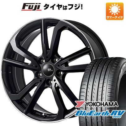 【パンク保証付】【新品国産5穴100車】 夏タイヤ ホイール4本セット 225/60R17 ヨコハマ ブルーアース RV-03 ブランドルライン レツィオ 17インチ｜fujidesignfurniture