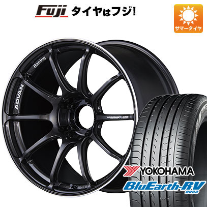 【パンク保証付】新品国産車用 5穴114.3車 夏タイヤ ホイール4本セット 225/45R18 ヨコハマ ブルーアース RV-03 ヨコハマ アドバンレーシング RSIII 18インチ