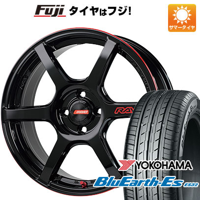 【新品国産4穴100車】 夏タイヤ ホイール4本セット 205/40R17 ヨコハマ ブルーアース ES32 レイズ グラムライツ 57C6 TIME ATTACK EDITION 17インチ :fuji 1668 139299 35473 35473:フジ スペシャルセレクション