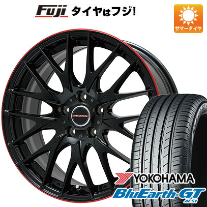 【新品国産5穴114.3車】 夏タイヤ ホイール4本セット 205/50R17 ヨコハマ ブルーアース GT AE51 ビッグウエイ LEYSEEN プラバ9M 17インチ :fuji 1672 114803 28551 28551:フジ スペシャルセレクション