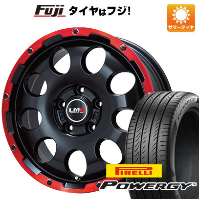 【新品国産5穴114.3車】 夏タイヤ ホイール4本セット 215/65R16 ピレリ パワジー レアマイスター LMG CS 9 マットブラック/レッドリム 16インチ :fuji 1310 114215 36998 36998:フジ スペシャルセレクション