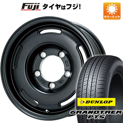 【新品】ジムニー 夏タイヤ ホイール4本セット 175/80R16 ダンロップ グラントレック PT5 プレミックス プディン(マットブラック) 16インチ :fuji 16701 140036 40811 40811:フジ スペシャルセレクション