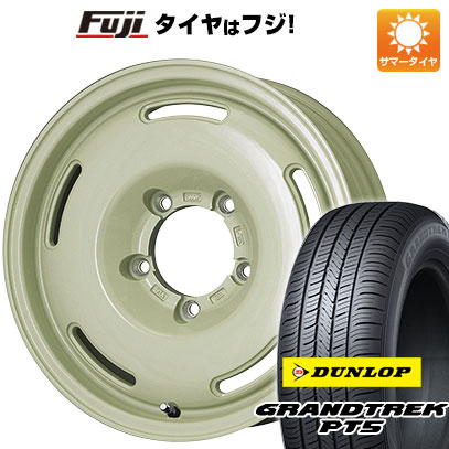 【新品】ジムニー 夏タイヤ ホイール4本セット 175/80R16 ダンロップ グラントレック PT5 プレミックス プディン(ホワイト) 16インチ :fuji 16701 140117 40811 40811:フジ スペシャルセレクション