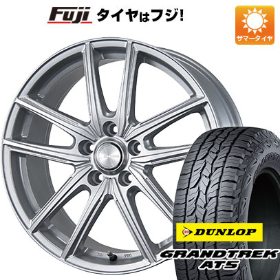 【新品国産5穴114.3車】 夏タイヤ ホイール4本セット 215/65R16 ダンロップ グラントレック AT5 ブリヂストン エコフォルム SE-20 16インチ｜fujidesignfurniture