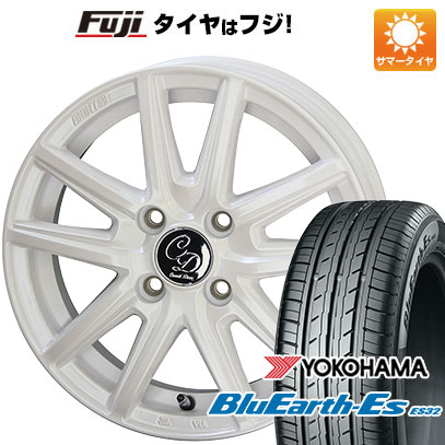 【新品 軽自動車】N-BOX タント スペーシア 夏タイヤ ホイール4本セット 155/65R14 ヨコハマ ブルーアース ES32 共豊 デコル カヌレ 14インチ