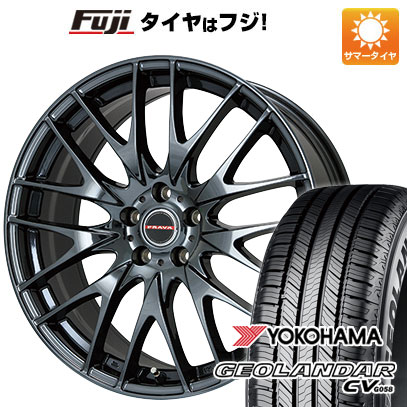【新品国産車用 5穴114.3車】 夏タイヤ ホイール4本セット 235/55R20 ヨコハマ ジオランダー CV G058 ビッグウエイ LEYSEEN プラバ9M(BMC) 20インチ