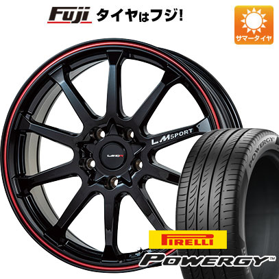 【新品国産5穴114.3車】 夏タイヤ ホイール4本セット 215/65R16 ピレリ パワジー レアマイスター LMスポーツLM 10R(ブラック/レッドライン) 16インチ :fuji 1310 116213 36998 36998:フジ スペシャルセレクション